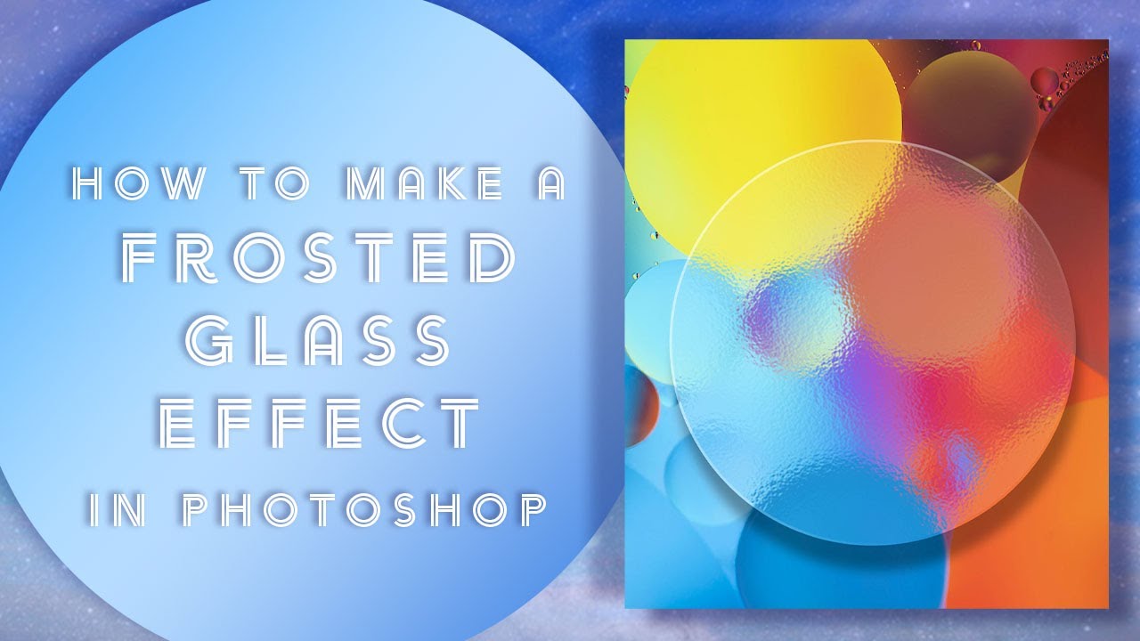 photoshop tutorial glass effect