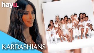 Kim Kardashian Organises Christmas Card Photoshoot! | Season 16 | Keeping Up With The Kardashians