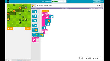 Code.org - Hour of Code - Course 1 - Lesson 14 (Bee: Loops)