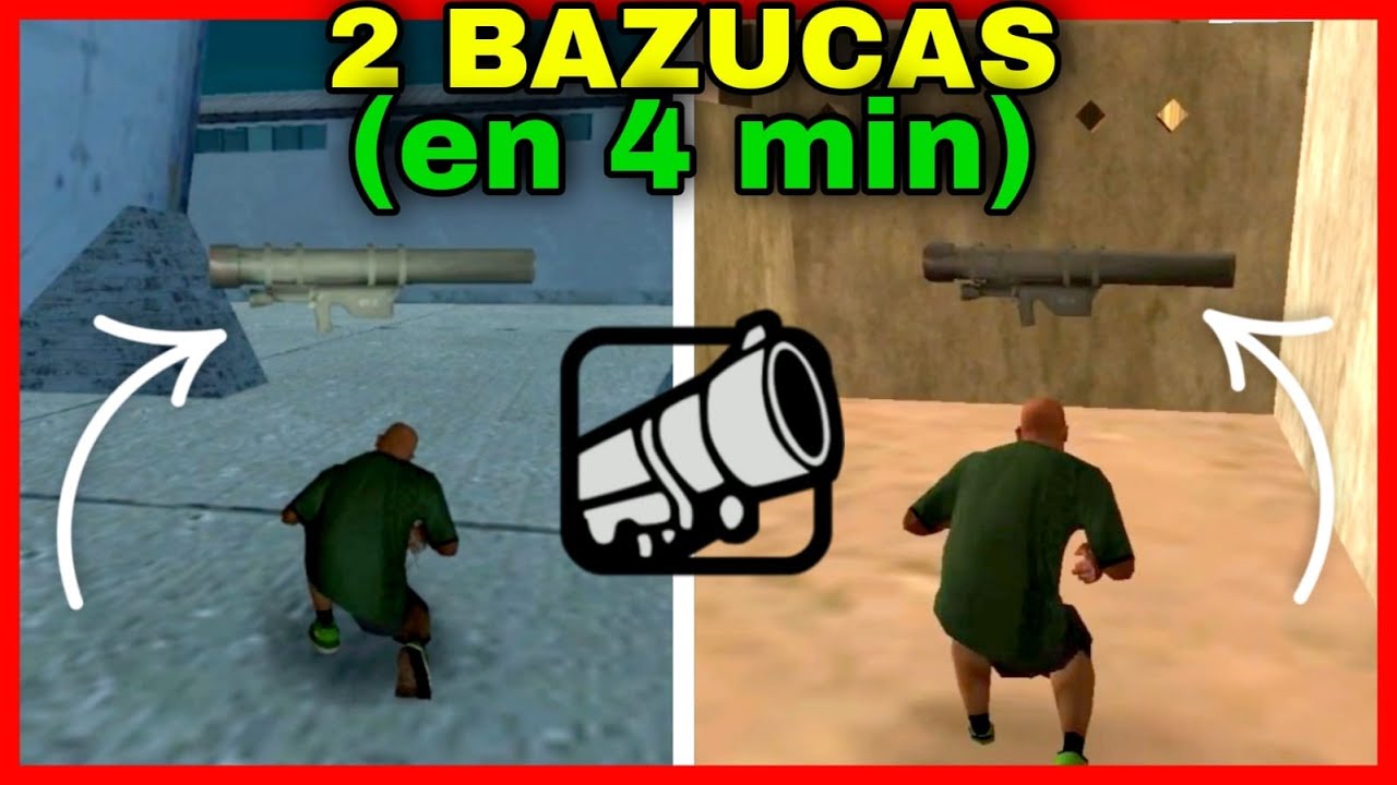 🔥Donde encontrar el LANZACOHETES con ATRACCION al CALOR en GTA San Andreas - Ubicación de la BAZUCA