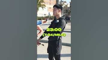 Asking runners in LA what their fastest 5k time is!? #running #runner #fitness #5k