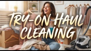 Transparent 4K Window Cleaning Try-On Haul A Beedroom Clean With Me Gl Shine Asmr