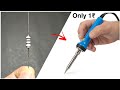 How to make mini soldering iron using resistor  diy soldering iron  by  creative shivaji