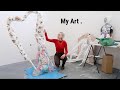 My Art Process + Make A Sculpture With Me!  (Abstract, Modern Art)