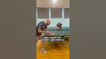 LONG PIMPLES 😤 Don’t use this serve ❌ Use this serve ✅ #Pimples #Pips #Serve #TableTennis