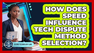 How Does Speed Influence Tech Dispute Method Selection?