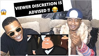 MY BRO COULDN'T TAKE IT LOL ..| FAMILY GUY ROASTING EVERYTHING BLACK REACTION!!