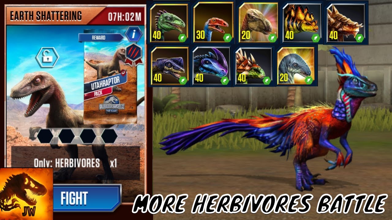 Utahraptor Pack Complete Jurassic World The Game Youtube 
