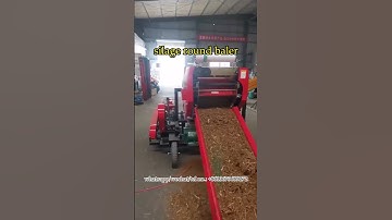 Diesel silage bale wrapping machine testing video