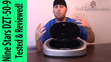 Nine Stars DZT-50-9 Infrared Touchless Stainless Steel Trash Can, Review