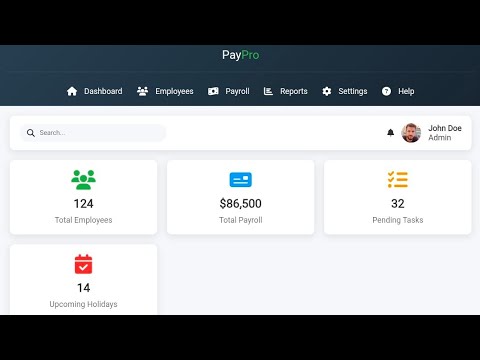 Payroll Management System Using HTML, CSS & JavaScript | Employee Management & Salary Calculation