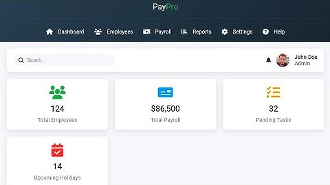Payroll Management System Using HTML, CSS & JavaScript | Employee Management & Salary Calculation