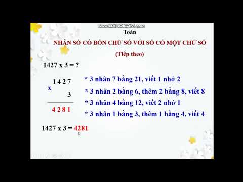 Lớp 3 - Môn: Toán - Bài: Nhân một số có bốn chữ số với số có một chữ số (Tiếp theo) (Tuần 23 - 01/4/2020)