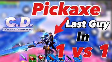 Pickaxe Last Guys in 1V1 Custom Game// Creative Destruction Custom Game