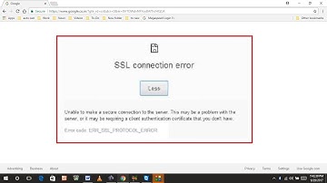 How to Fix SSL Connection Error of Google Chrome in Windows PC