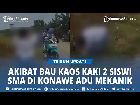 Viral Perkara Bau Kaos Kaki, 2 Siswi SMA Adu Jotos di Jalanan Wawotobi Konawe Sulawesi Tenggara