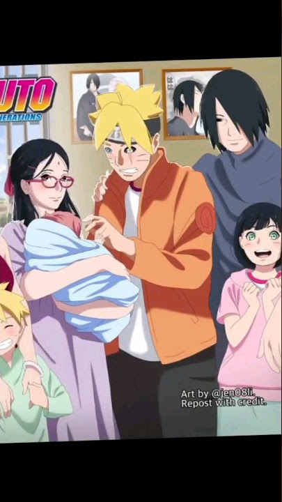 Borusara Kids #boruto #sarada #saruto #sanada #minato #uzumaki #uchiha #uchimaki #family