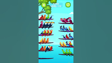 Bird Sort Color Puzzle Level - 113  #gameplay #shorts
