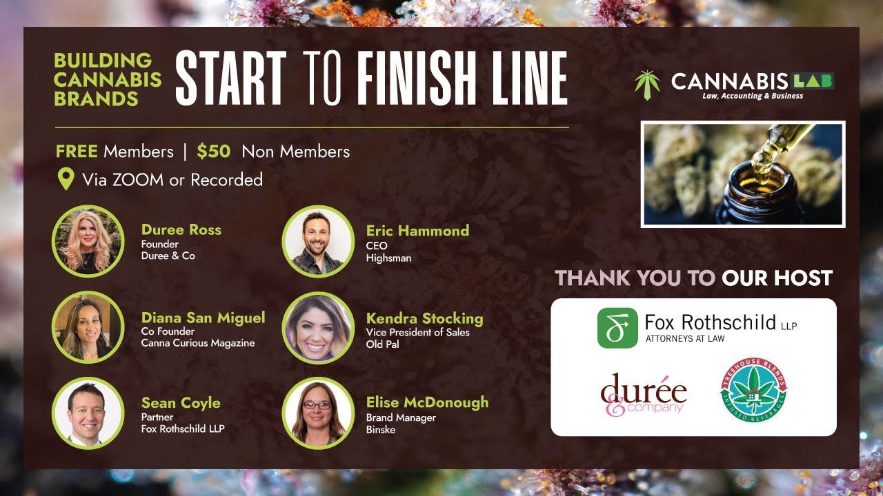 Building Cannabis Brands: Start to Finish Line