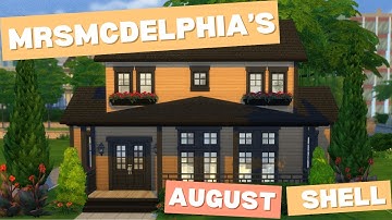🏡 August Shell Challenge Decorated! | Quick Sims Tour at the End ✨