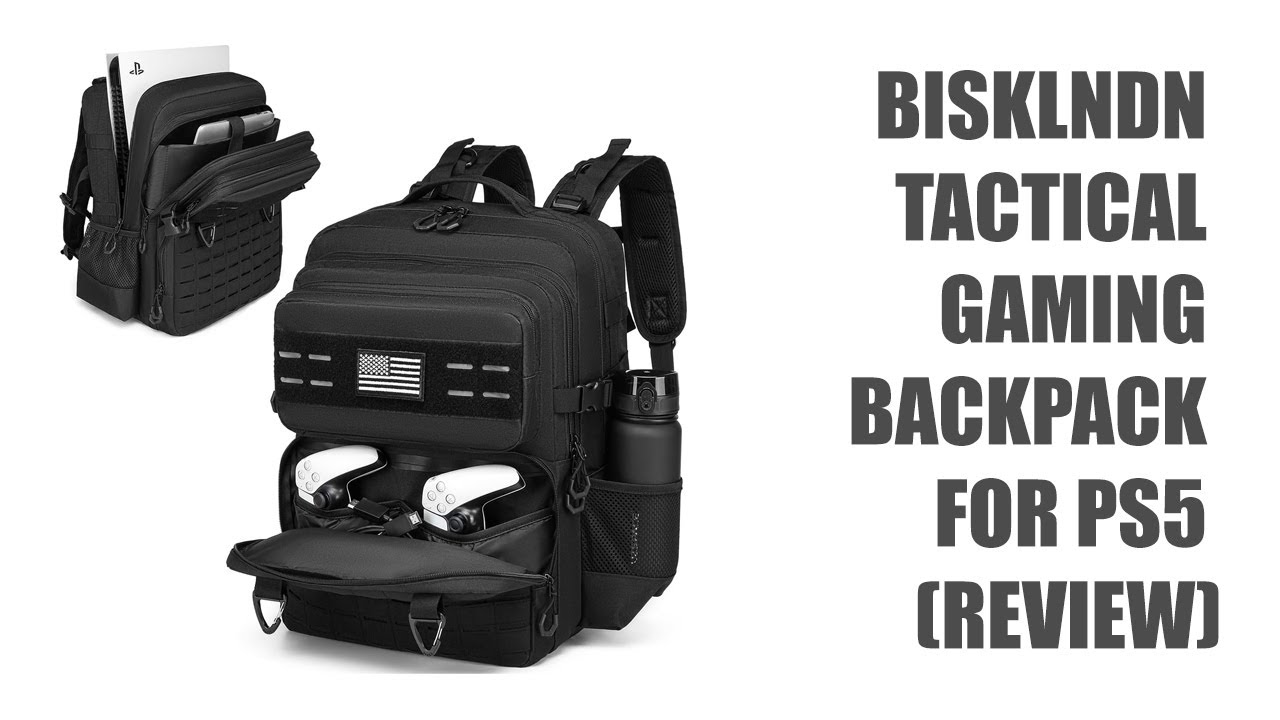 BISKLNDN Tactical Gaming Backpack for PS5 (Review)