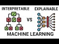 Interpretable vs explainable machine learning