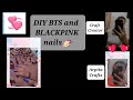 Diy bts  blackpink nails  bts blackpink  with fashionishere  arpita craftz