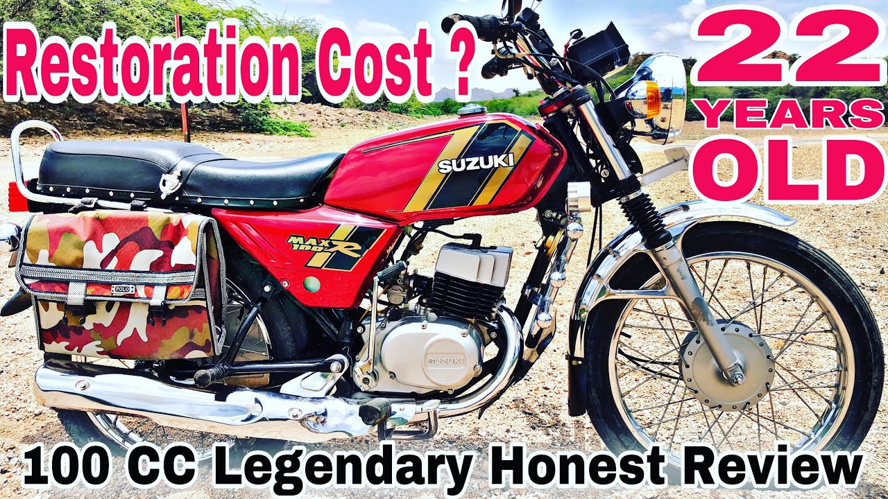 Modified Suzuki Detailed Review Restored Suzuki Max R 100 | vintage ...