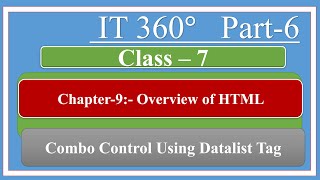 Detalist Tag Chapter-7 Overview of HTML 5 IT 360 Class-7 Part-6 [IT 360 Degree By Ravi Kumar]