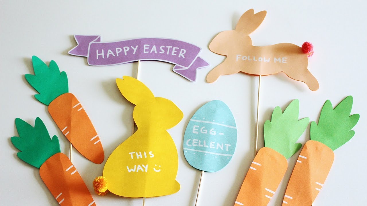 DIY Easter Egg Hunt Signs YouTube