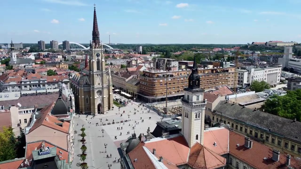 🇷🇸 Novi Sad Drone Tour 4K 🌇 | Stunning Aerial View of Serbia’s Hidden Gem ✨