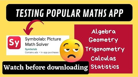 Symbolab Review | Features of symbolab App - Math solver app | app to solve math problems