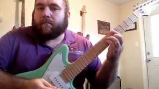 Video thumbnail of "Chronixx "Here comes Trouble" Guitar Lesson"