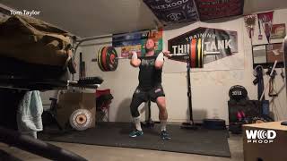 Clean + Front Squat + Clean @245 (FAIL)