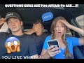 ASKING GUYS QUESTIONS GIRLS ARE TOO AFRAID TO ASK!!! *awkward*