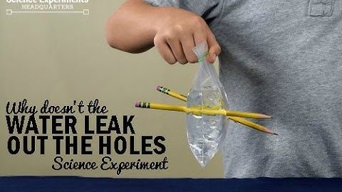 When You Poke Holes in the Bag, Why Water Doesn