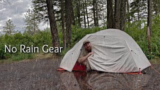 Surprise Rainy Day Camping | Fishing On A Sup Board