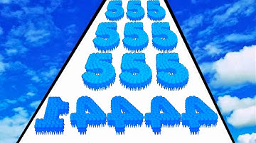 Number Running Game vs Crowd Number Run 3D - Level Up Numbers (Asmr Gameplay) New Update