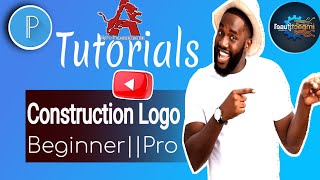 HOW TO DESIGN A CONSTRUCTION COMPANY LOGO ON MOBILE || EASY LOGO MAKING TUTORIAL