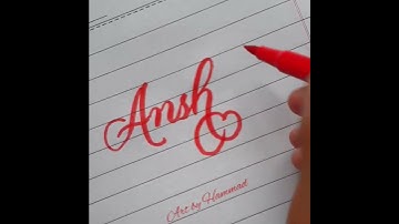 Anshika name writing #trending #shorts #viral