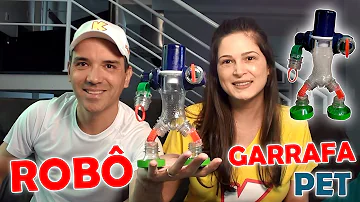 Como fazer um robô de tampinha de garrafa pet?