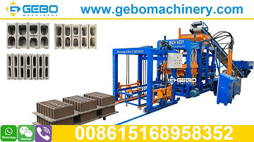 Jamaica QT4-18 automatic hydraulic 7 dropper cement block machine producing 4inch,6inch,8inch blocks