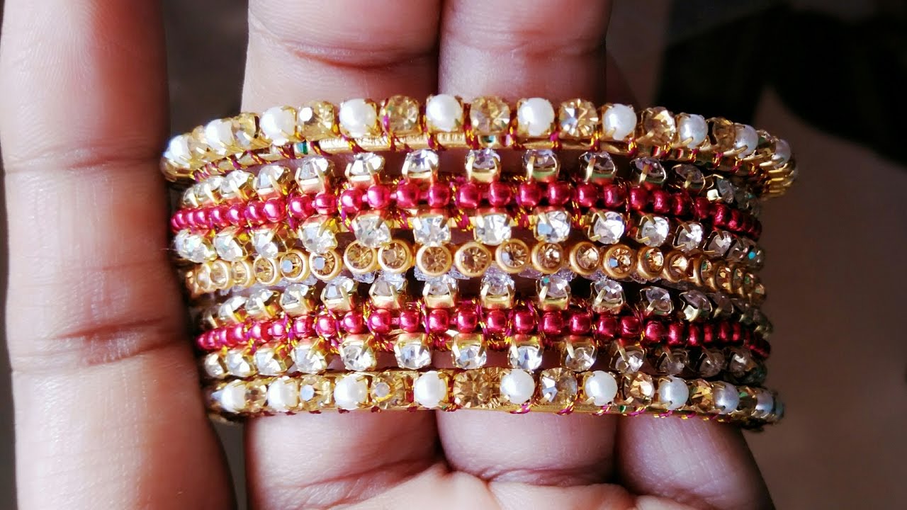 Bangle Method Bridal bangles making with silk thread | easy method - YouTube