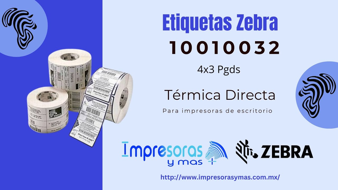 Nuclios De Rollo Rollo De Etiquetas Térmicas Directas De 4 X 2 Pulgadas Para Zebra 2844 ...
