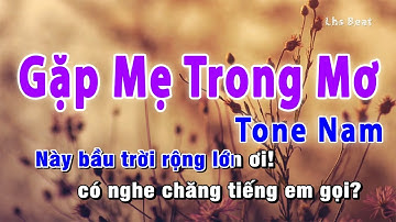 Gặp Mẹ Trong Mơ Karaoke Tone Nam
