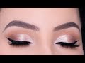 Champagne Soft Glam Cut Crease Makeup Tutorial