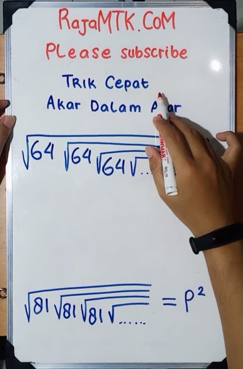 TRIK CEPAT AKAR DALAM AKAR | BELAJAR MATEMATIKA #matematika #math #belajarmatematika