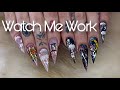 Watch Me Work | Zodiac Nails : Gemini & Aries | Acrylic Nail Tutorial