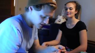 BOYFRIEND DOES MY MAKEUP!!!