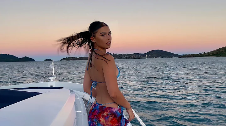 on a yacht in hamilton island